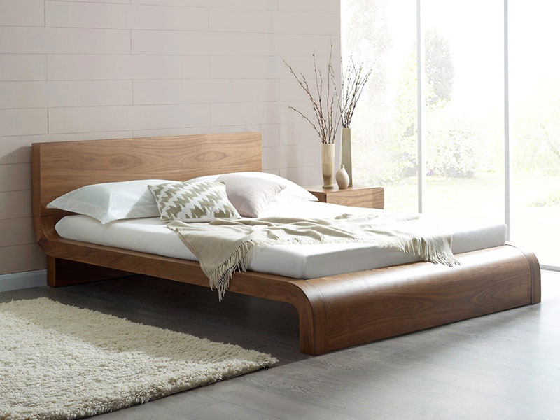 Các mẫu giường đẹp được thiết kế từ gỗ tự nhiên